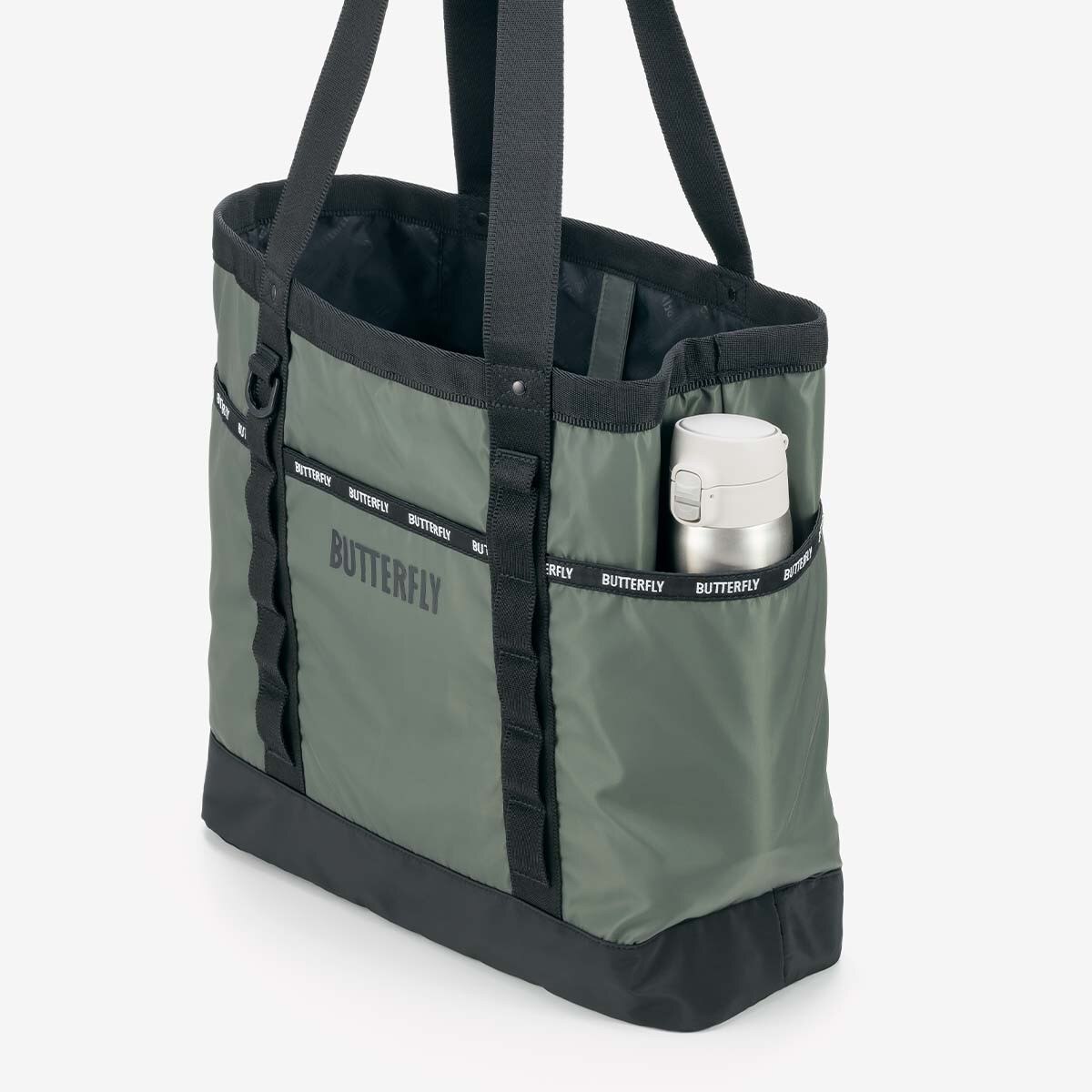 Butterfly Table Tennis Astorra Tote Bag - Olive - Side